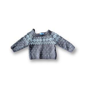 Cuddle cuteness … Zara 9-12 months brown and white sweater - lightly loved